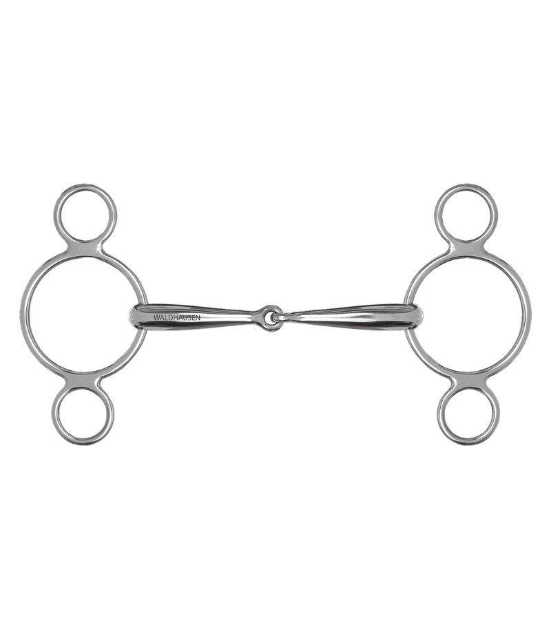3 RING SNAFFLE BIT SS SOLID