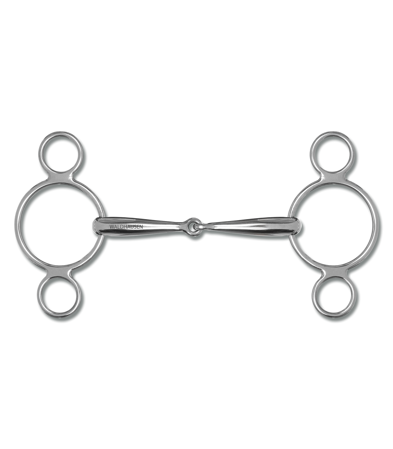 3 RING SNAFFLE BIT SS SOLID