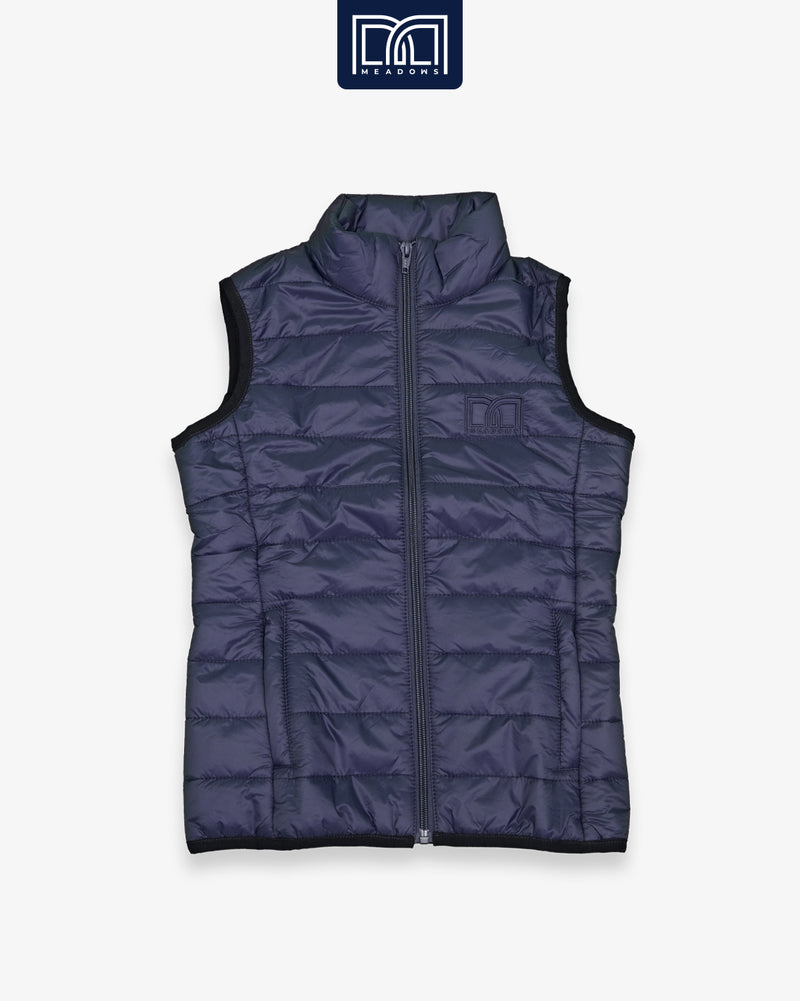Ladies Light Vest Jacket Navy Meadows