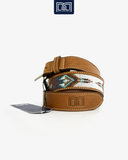 Leather Belt with Pearl Beads